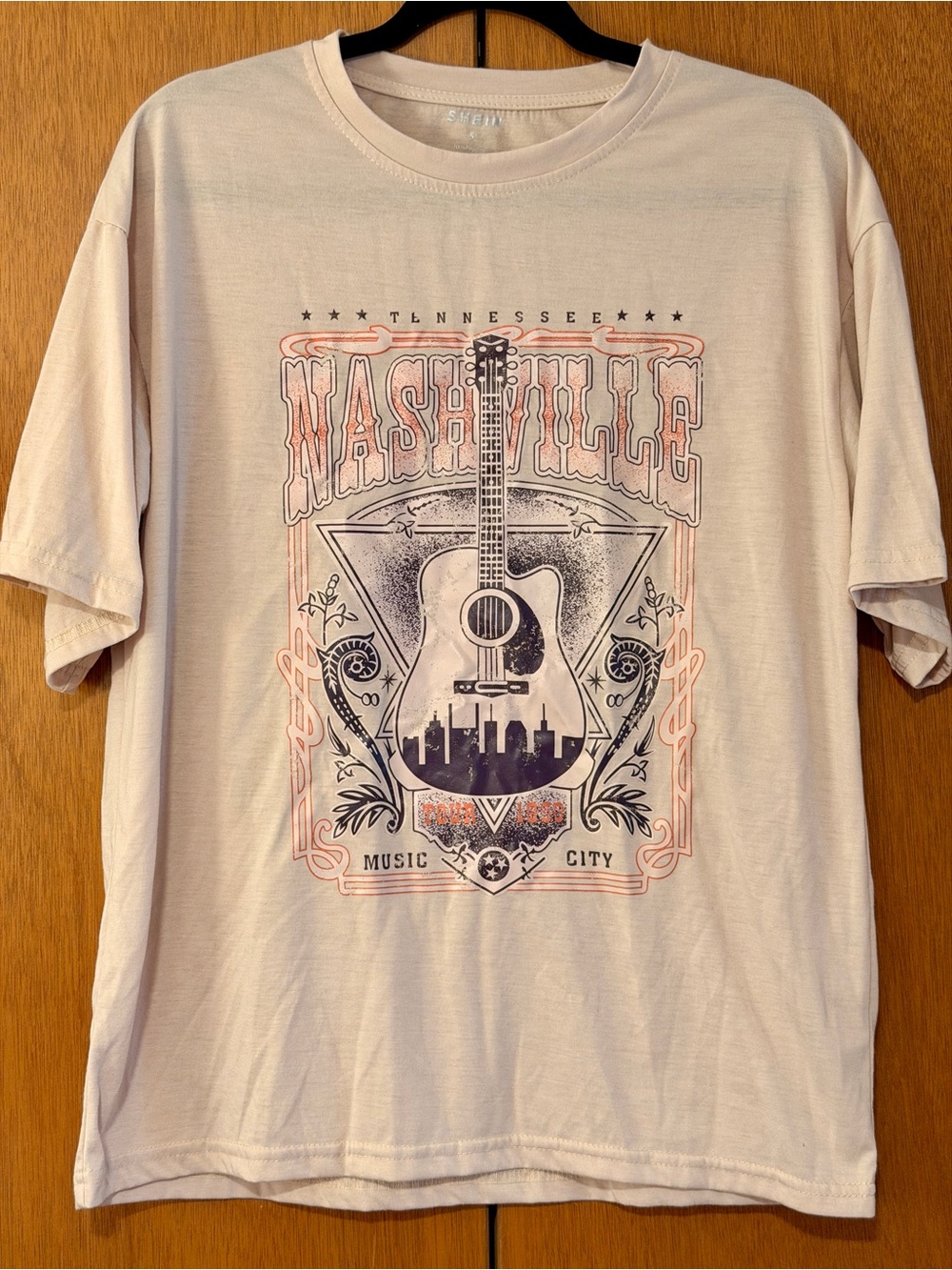 SHEIN Nashville Tennessee Graphic Tee Small Western Country Music Shirt